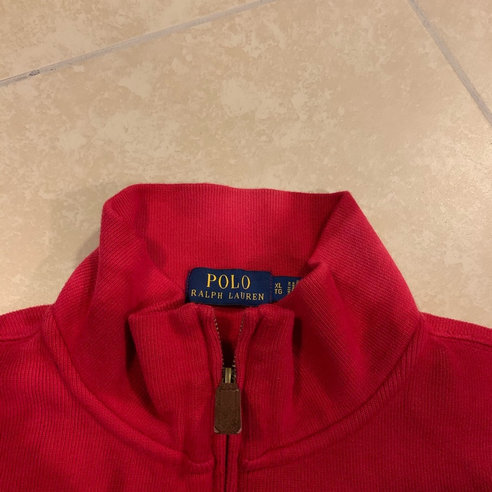 Quarter zip Oversized crop Polo fleece - Picture 6 of 6